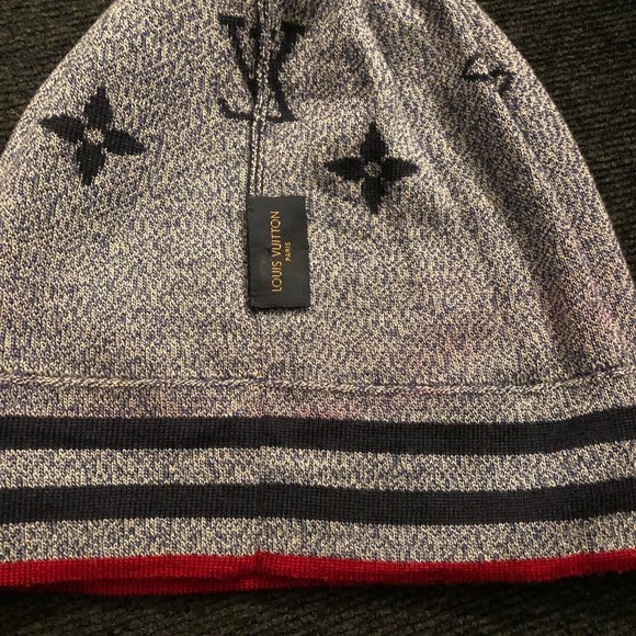 UNISEX MEN/WOMEN 100% AUTHENTIC LOUIS VUITTON KNIT BEANNIE HAT - Picture 6 of 7